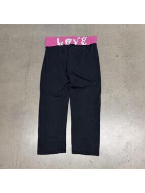 American Vintage Women's Black and Pink Legging